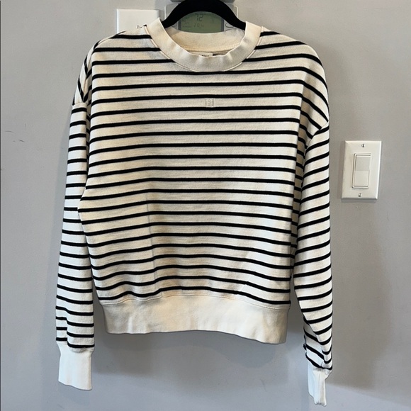 ANINE BING Dean Sweatshirt In Stripe Print - Picture 5 of 15